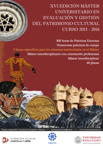 XVI Edición del Máster en Evaluación y Gestión de Patrimonio